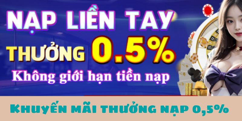 Chương trình tri ân hoàn trả cược 0,5% cho hội viên 123B